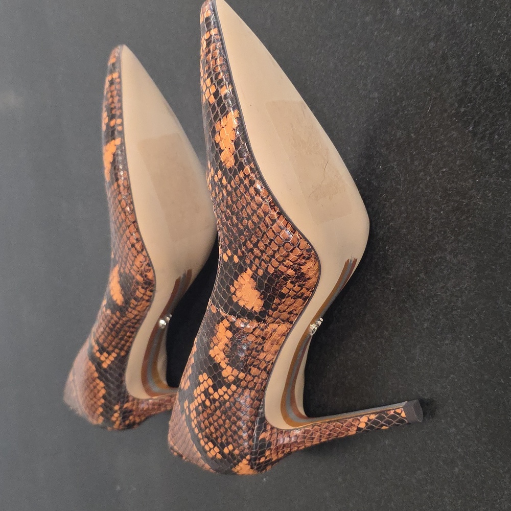 Sam Edelman Brown Snakeskin Patterned Women's Hee… - image 7